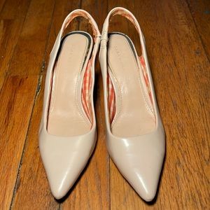 Zara pink slingback pumps